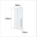 Ver imagem 4 de Guarda Roupa de Canto Reto Modular MDF Lotus Belmax:Branco
