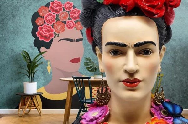 Busto Frida Kahlo em resina decoração - 2