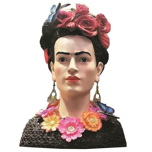Busto Frida Kahlo em resina decoração - 7