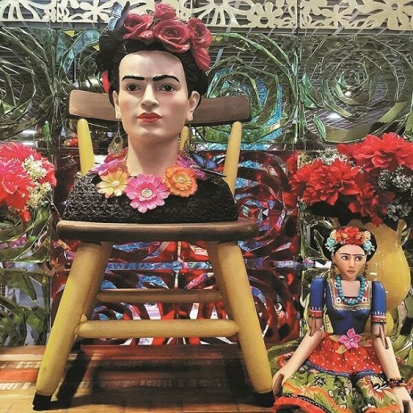 Busto Frida Kahlo em resina decoração - 6