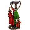 Enfeite família africana em resina 32 cm - 1