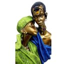 Ver imagem 3 de Enfeite casal africano em resina 32 cm