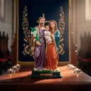 Ver imagem 2 de Imagem da Sagrada Família de Borracha Inquebrável - 20 cm