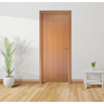 Kit Porta De Madeira Lisa Amadeirado 60x210x7.5cm - Com Fechadura Para Banheiro - WoodNexus Exclusiv - 1