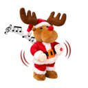 Ver imagem 2 de Rena Natalina Dançarina Enfeite Musica Papai Noel Decoraçao Sala Casa Quarto Mesa Estante Vitrine Lo