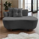 Ver mais imagens de Namoradeira Sofá Feijão Suria Orgânica Suede Cinza