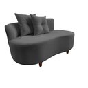 Ver imagem 3 de Namoradeira Sofá Feijão Suria Orgânica Suede Cinza