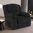 Ver mais imagens de Poltrona do Papai Reclinável Sala de Cinema Barcelona Power Elétrica Massagem Usb Pu Preto G23 Encan