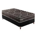 Ver imagem 1 de Cama Box Solteiro: Colchão Molas Paropas MasterPocket Ensacadas Privilege + Base CRC Suede Black(88x