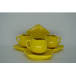 Jogo De Xícaras De Café Tulipa Em Cerâmica Colorida - 2