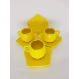 Jogo De Xícaras De Café Tulipa Em Cerâmica Colorida - 1