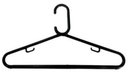 Ver imagem 1 de Kit Cabide C Preto Grosso 100 Unid
