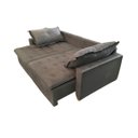 Ver imagem 4 de Sofá Cama Casal Veludo Cinza Filadélfia Rec Estofados