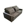 Sofá Cama Casal Veludo Cinza Filadélfia Rec Estofados - 2