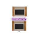 Ver imagem 4 de Painel Quarto P/ Tv até 60 Pol Tulum Extensivel C/ 1 Prateleira 160 ou 180x150cm Nature/off White