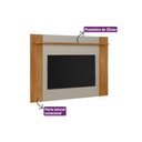 Ver imagem 2 de Painel Quarto P/ Tv até 60 Pol Tulum Extensivel C/ 1 Prateleira 160 ou 180x150cm Nature/off White