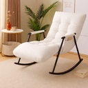 Ver imagem 6 de Poltrona de Balanço Lazy Cinza com 3 Níveis de Regulagem e Trava de Segurança Off White