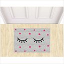 Ver imagem 3 de Tapetes Beleza Cílios Fofinhos 60x40cm para Porta Decorativo:cinza