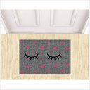 Ver imagem 1 de Tapetes Beleza Cílios Fofinhos 60x40cm para Porta Decorativo:cinza