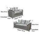 Ver mais imagens de Sofá 2 e 3 Lugares Terracota 604 Paris