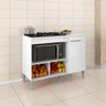 Balcão Cozinha para Cooktop e Microondas Multimóveis CR20115 Branco - 2