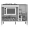 Balcão Cozinha para Cooktop e Microondas Multimóveis CR20115 Branco - 4