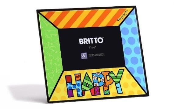 Porta Retrato Happy - Romero Britto 10 x 15 Cm - 1