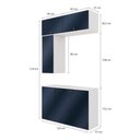 Ver imagem 4 de Conjunto para Banheiro Kappesberg Celeste 4 Peças Branco/azul 120cm