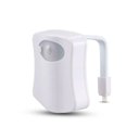 Ver imagem 1 de Luminaria Led 8 Cores Noturna Banheiro Sensor Presenca Vaso Sanitario Luz Movimento Privada