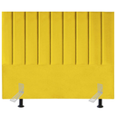 Ver imagem 2 de Cabeceira Cama Casal Queen Size 160 Cm Esther Suede e Frame:amarelo