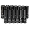 JOGO DE SOQUETE DE IMPACTO LONGO SATA 10MM A 24MM C/13PCS - 2
