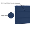 Ver imagem 3 de Cabeceira Painel La Italiana Para Cama Box King 195 cm Suede Azul Marinho - D’Rossi