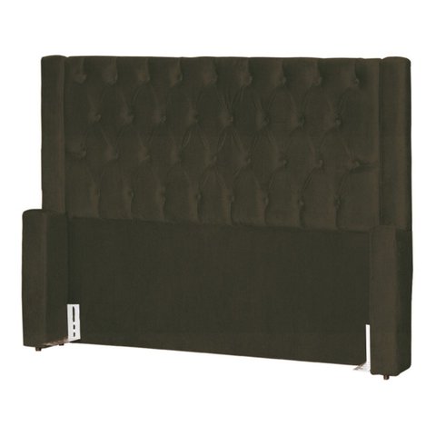 Cabeceira de Cama Box Estofada 195 Cm King Emma Suede