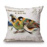 Kit 5 Capa Almofada Linho Algodão Little Birds 43 x 43 cm - 4