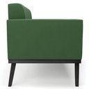 Ver mais imagens de Sofá Namoradeira Base Madeira Preto Ana Suede Verde - Ibiza