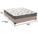 Ver imagem 6 de Cama Box Bege e Colchão Light Espuma D33 Casal Ortobom