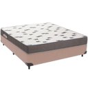 Ver imagem 1 de Cama Box Bege e Colchão Light Espuma D33 Casal Ortobom