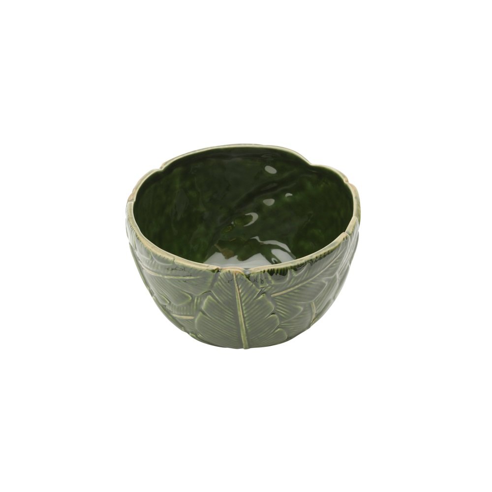 Bowl de Cerâmica Folha Ravenala Verde 16cm Lyor