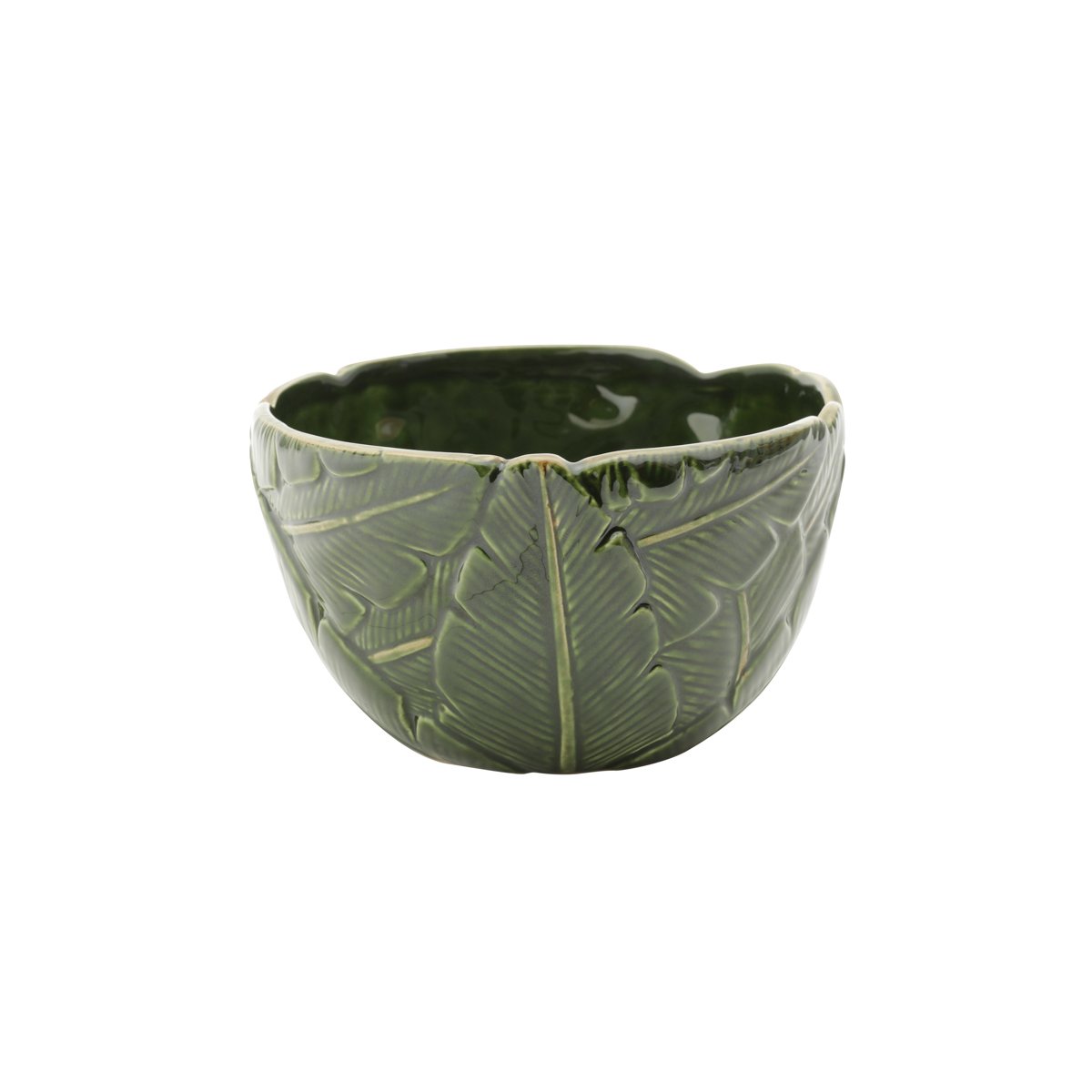 Bowl de Cerâmica Folha Ravenala Verde 16cm Lyor - 2