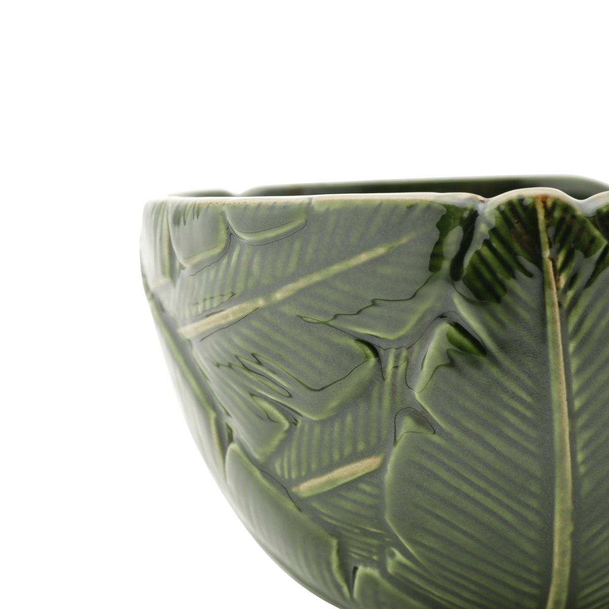 Bowl de Cerâmica Folha Ravenala Verde 16cm Lyor - 4