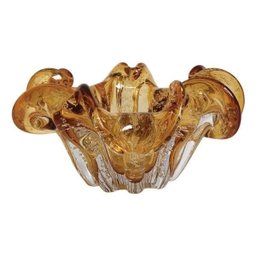 Fruteira Murano Ambar - 1 Fruteira Murano Ambar - 1