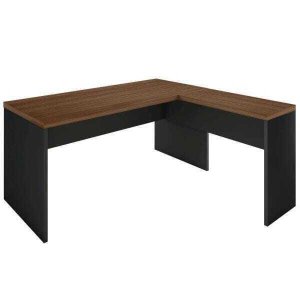 Conjunto de Escritório em L 1,50 x 1,50 40mm - Linha Essencial Stock Móveis