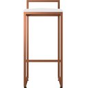 Ver imagem 6 de Kit 02 Banquetas Alta Para Cozinha Sala De Jantar Hanna L02 Bronze Corano Branco - Lyam Decor
