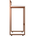 Ver imagem 7 de Kit 02 Banquetas Alta Para Cozinha Sala De Jantar Hanna L02 Bronze Corano Branco - Lyam Decor