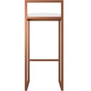 Ver mais imagens de Kit 02 Banquetas Alta Para Cozinha Sala De Jantar Hanna L02 Bronze Corano Branco - Lyam Decor
