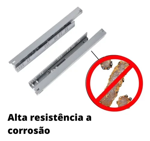 Corrediça Oculta Extração Total AROS 400 Mm Com amortecimento e Garra 3D - 12