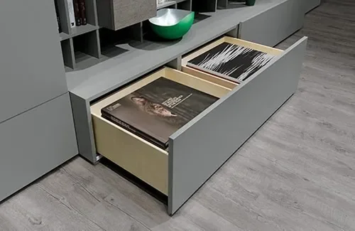 Corrediça Oculta Extração Total AROS 400 Mm Com amortecimento e Garra 3D - 14