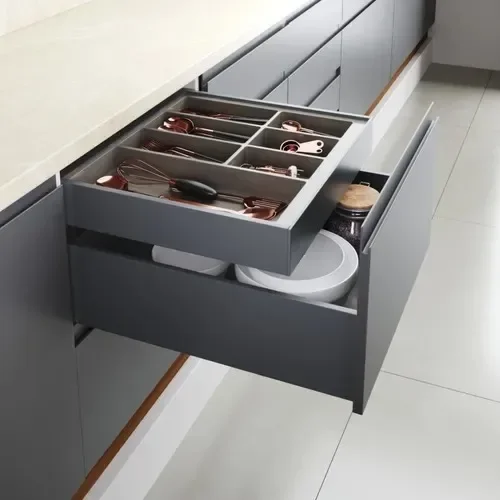 Corrediça Oculta Extração Total AROS 400 Mm Com amortecimento e Garra 3D - 16