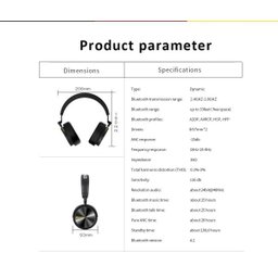 Fone de Ouvido sem Fio Bluetooth Bluedio Turbine T5 Preto - 7