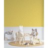 Papel de Parede Adesivo Corações Amarelos Minimalista 2,80m - 4